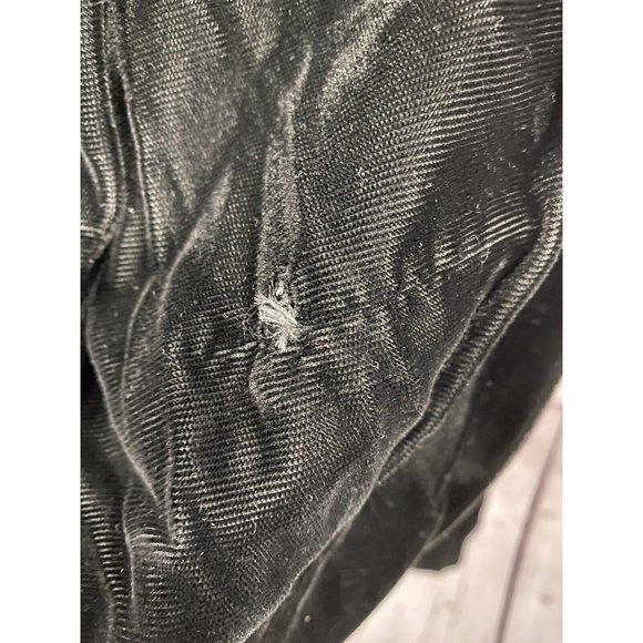 VTG New Leaf Black Gold Spaghetti Strap Velvet Back Zip Bodycon Dress Womens 5/6 - Picture 9 of 14